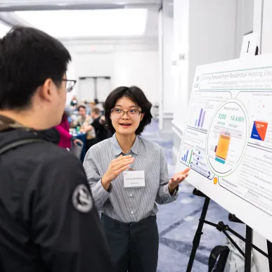 An Energy UROP student presents their work at the 2024 Annual Research Conference